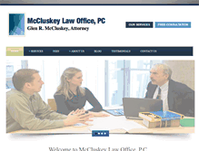Tablet Screenshot of glen-law-office.com
